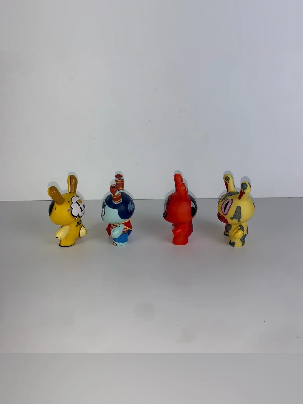 Kidrobot Dunny 3” Vinyl Figure Lot of 4 Mixed Designs No Box
